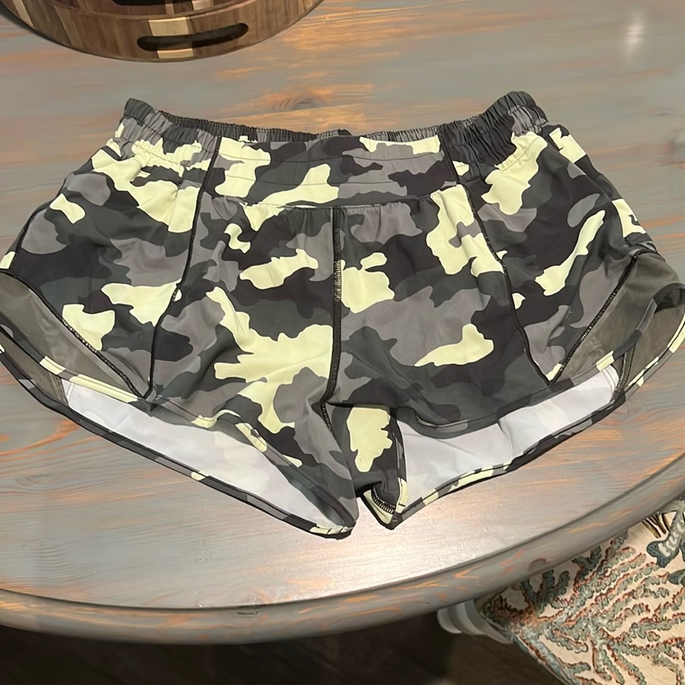 Camo Lululemon Shorts 2.5 inch